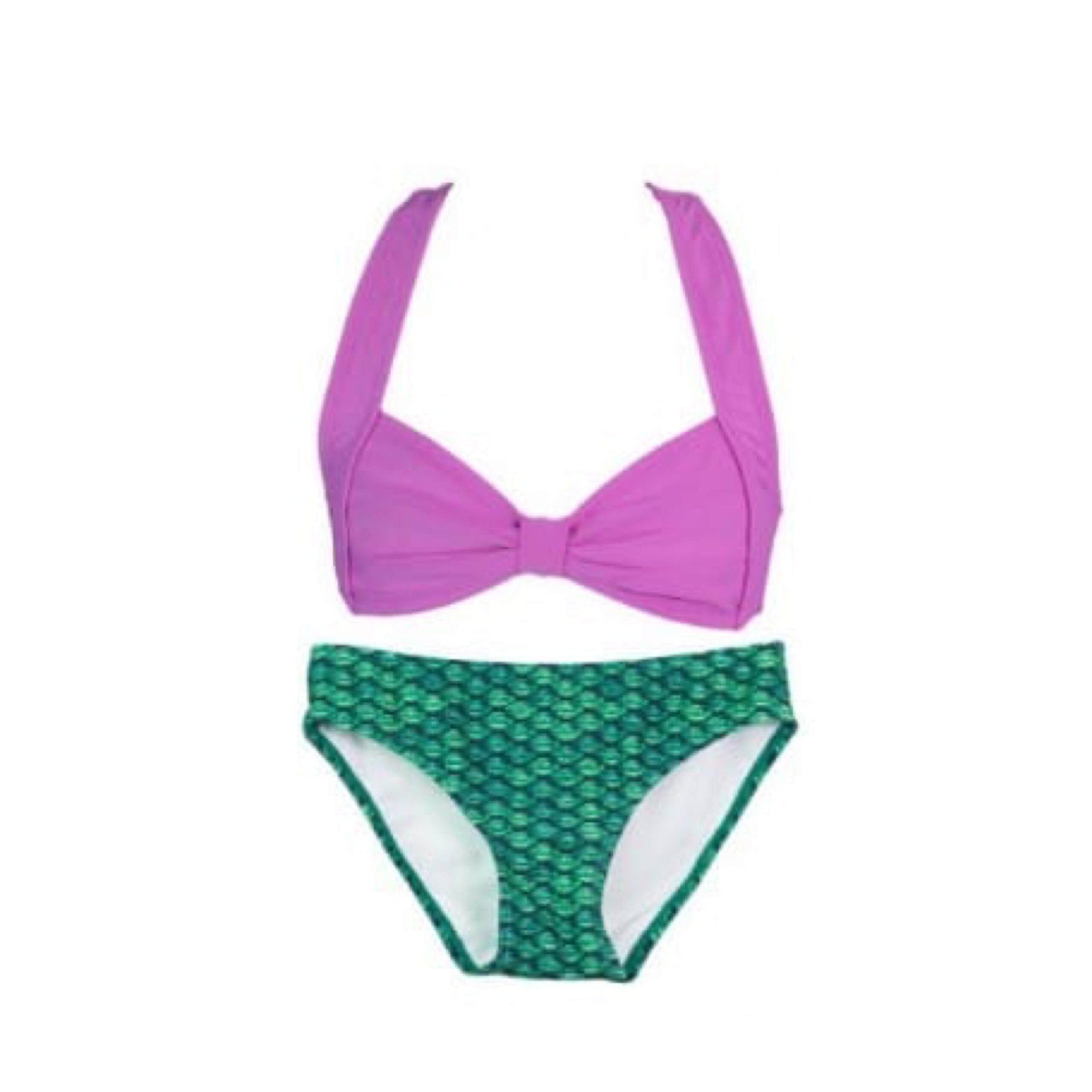 Swimwear Clamshell Bikini Set (Jia’s Asian Magenta Top)