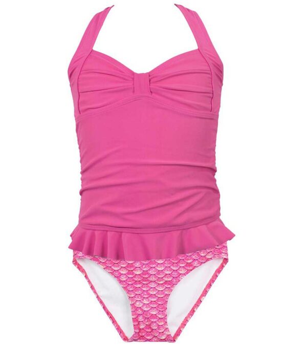 Swimwear Clamshell Tankini Set (Malibu Pink)