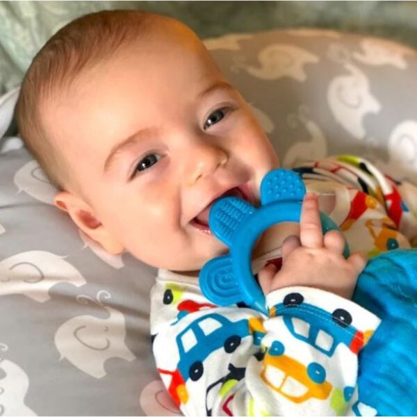 Muslin Blankie Teether made from Organic Cotton 3m+