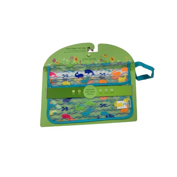 SWIM DIAPER WET BAG AQUA