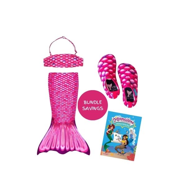 Mermaid Coloring Book and Dress-Up Shoes Set – Magical Fun for Little Dreamers