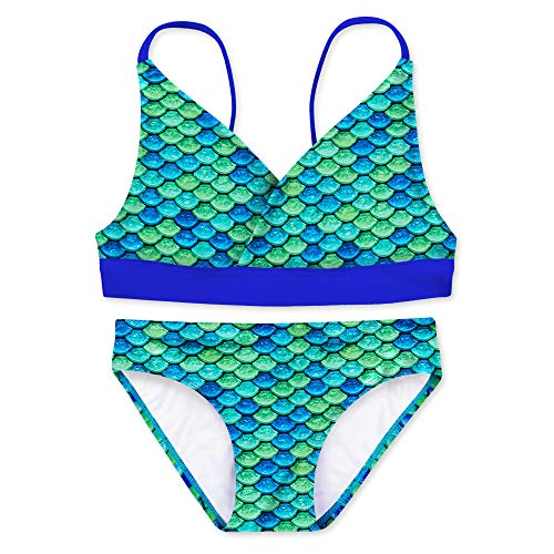 Girls' Reversible Bikini Top & Bottom Set