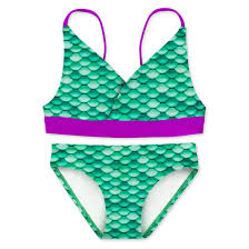 Girls' Reversible Bikini Top & Bottom Set (CELTIC GREEN) Girls' Reversible Bikini Top & Bottom Set (CELTIC GREEN)