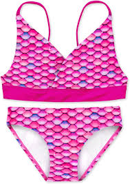 Girls' Reversible Bikini Top & Bottom Set Girls' Reversible Bikini Top & Bottom Set